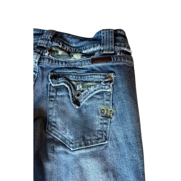Miss Me Women's Sz 27 Jeans Camouflage Embellished Flap Pockets JP4222 Ltd Ed - Picture 11 of 13